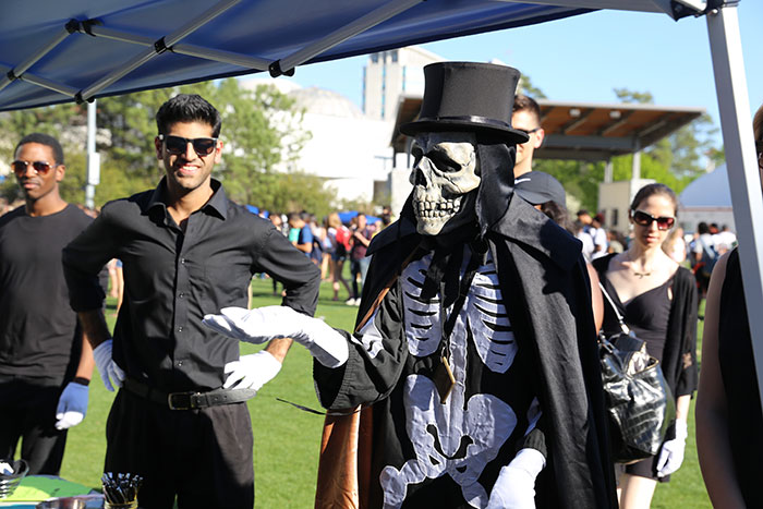 Dooley attends Dooley's Week events.