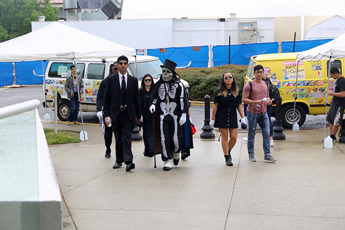 Dooley shows up for Dooley's Week kickoff event.