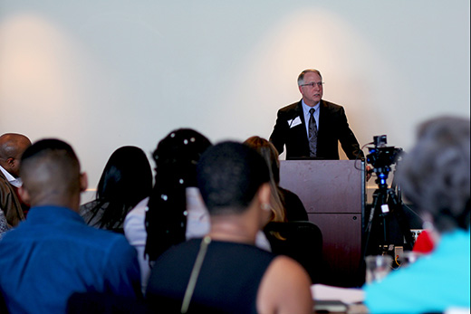 In opening remarks at the Racial Justice Retreat, Emory President James Wagner expressed appreciation for the "constructive activism" of student leaders.
