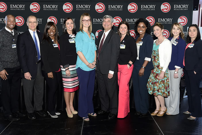 From the April 5th press conference: Members of the Emory Healthcare Executive Park team