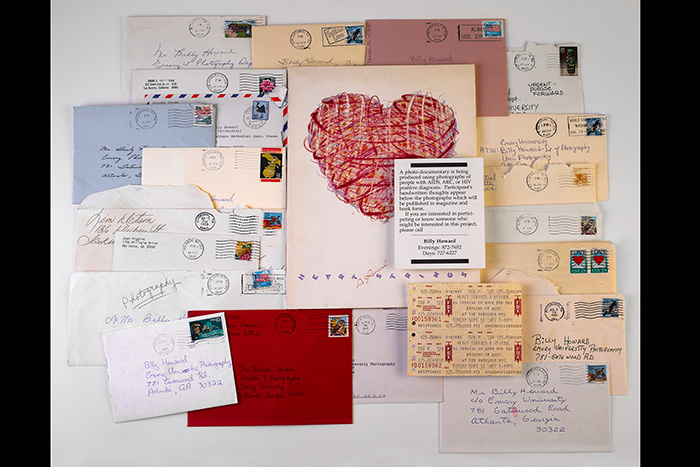 collection of envelopes to billy howard