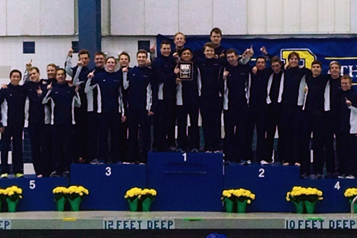 men's swimming and diving team