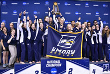 Emory women's swimming and diving wins 10th consecutive NCAA championship