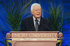 president Jimmy Carter at podium