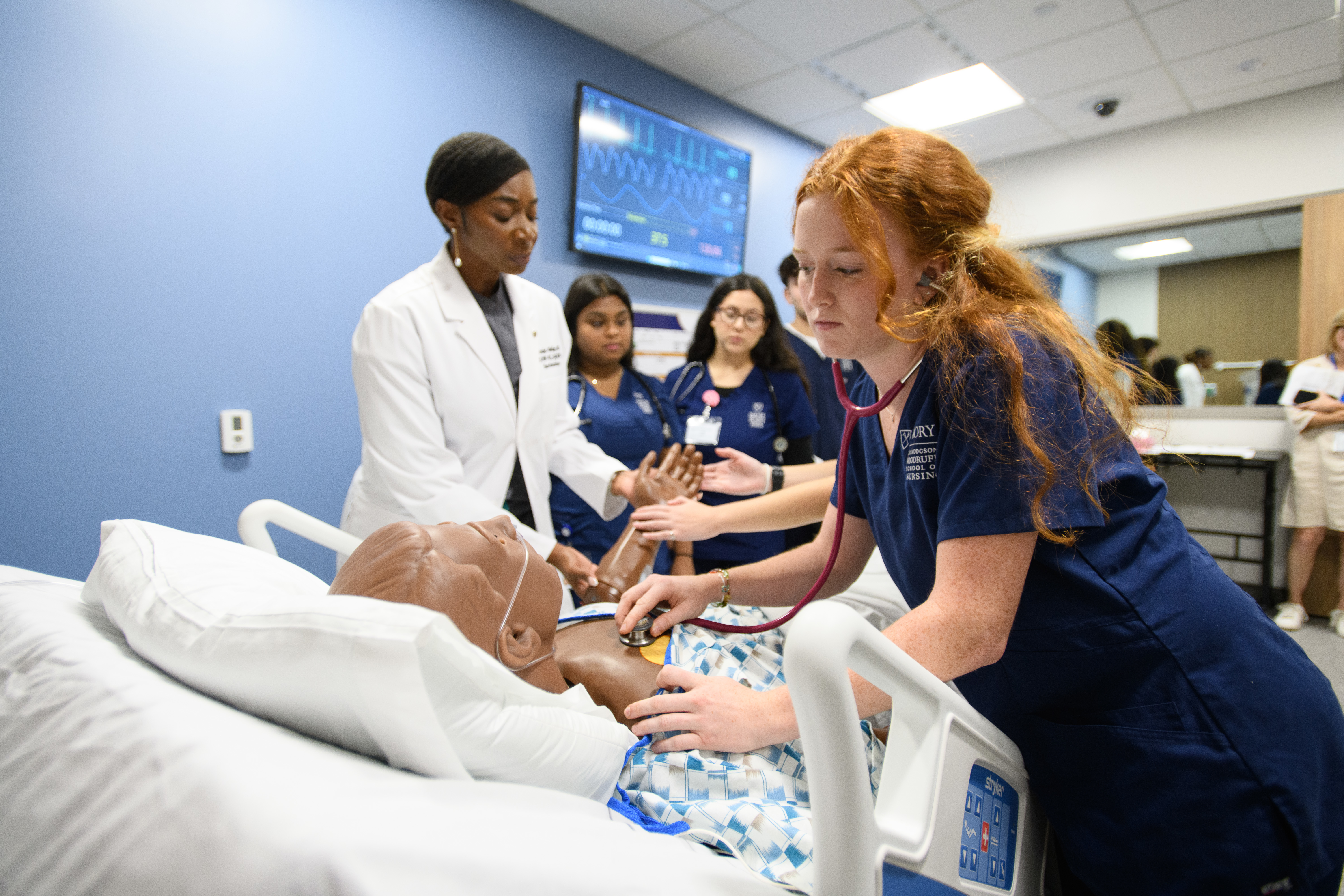 Nursing students in simulation lab