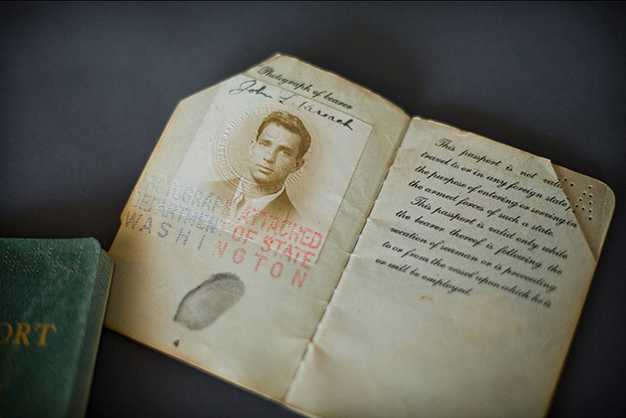 Jack Kerouac's 1942 passport in excellent condition.