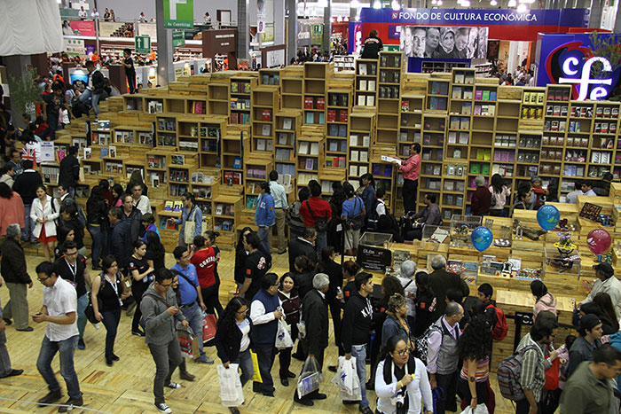 The scene at the Guadalajara International Book Fair.