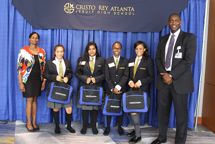 Cristo Rey students and adult staff