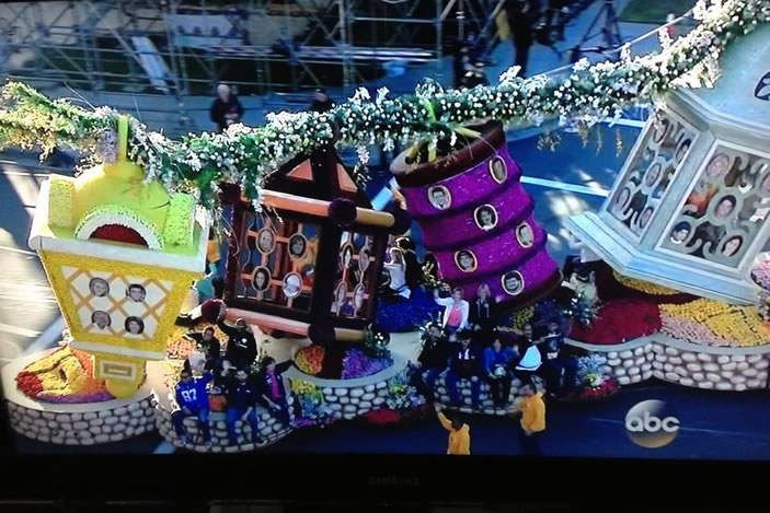 2014 Donate Life float themed "Light Up the World"