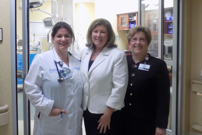 Dr. Brenda Friedman with Karen Handel and Marilyn Margolis.