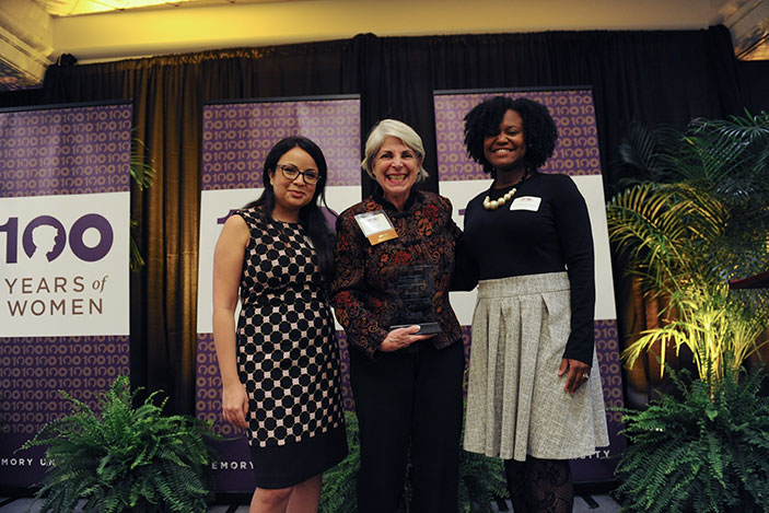 The Award for Mentorship went to Carolyn Aidman, associate director of Emory's Urban Health Initiative.