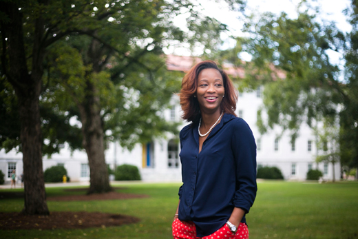 Buffy Mosley, pursuing a PhD in business marketing