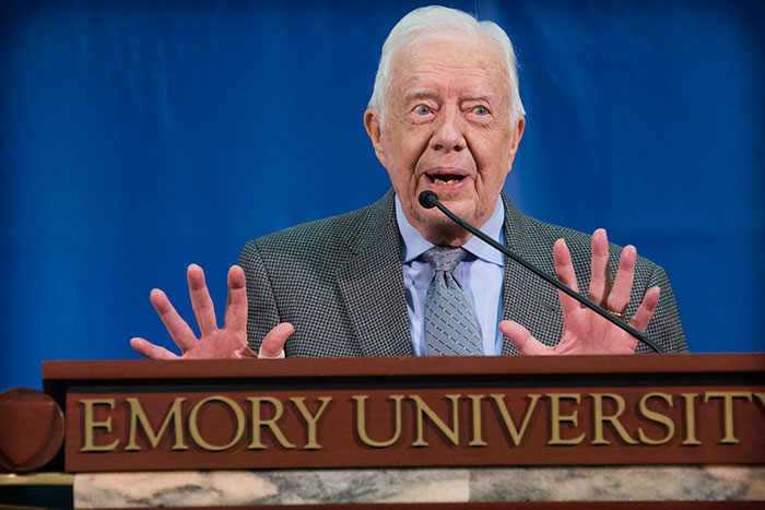 Jimmy Carter at Podium