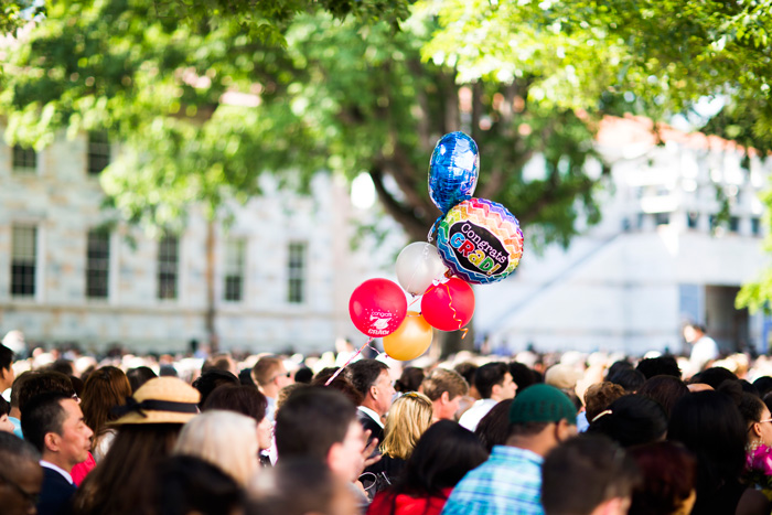 A crowd of about 15,000 fills the Emory Quadrangle for Commencement.