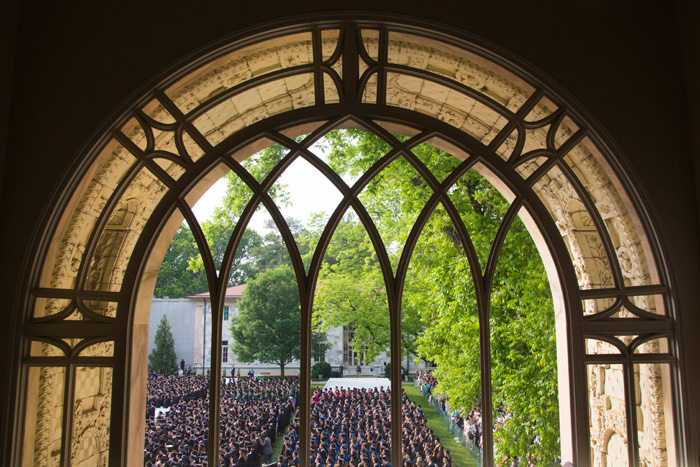 The Emory community "demonstrates again and again that a university can, and I believe must, have a soul," President Wagner tells Commencement attendees.