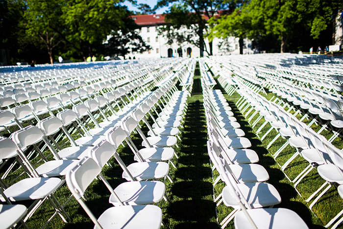 chairs set up