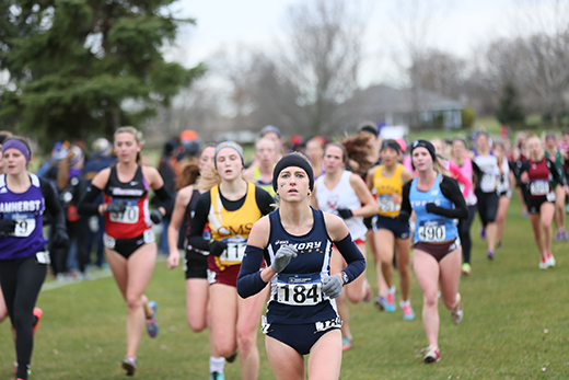 Senior Elise Viox ranked as the women's cross country team's top performer, highlighted by her first-place performance out of 200 entries at the South/Southeast Region Championships.