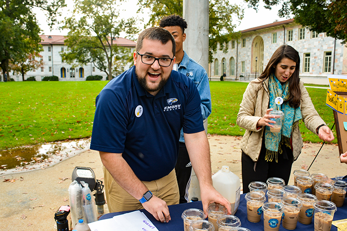 Emory staff greets first generation students with coffee