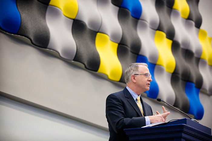 In remarks at the dedication, Emory President James Wagner praised the partnership with Georgia Tech.