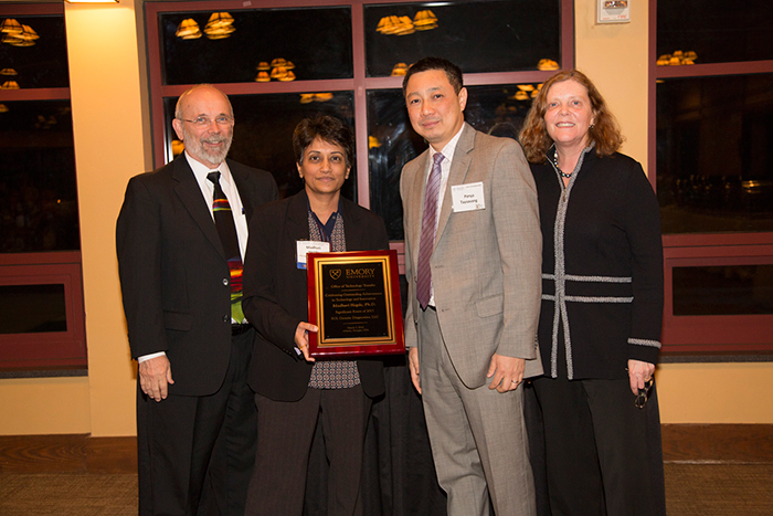 Honored as the Significant Event of 2015 was Eurofins Scientific's 75 percent acquisition of EGL Genetic Diagnostics, LLC, represented by Madhuri Hegde (human genetics).