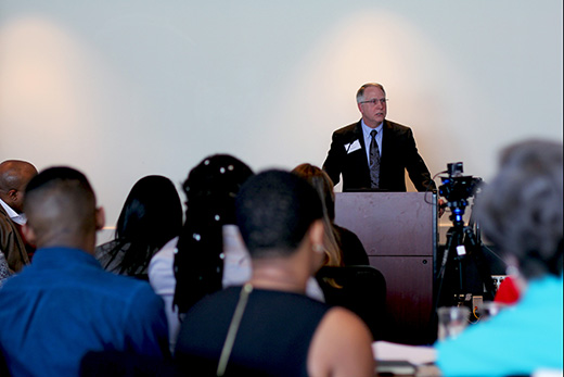 In opening remarks at the Racial Justice Retreat, Emory President James Wagner expressed appreciation for the "constructive activism" of student leaders.