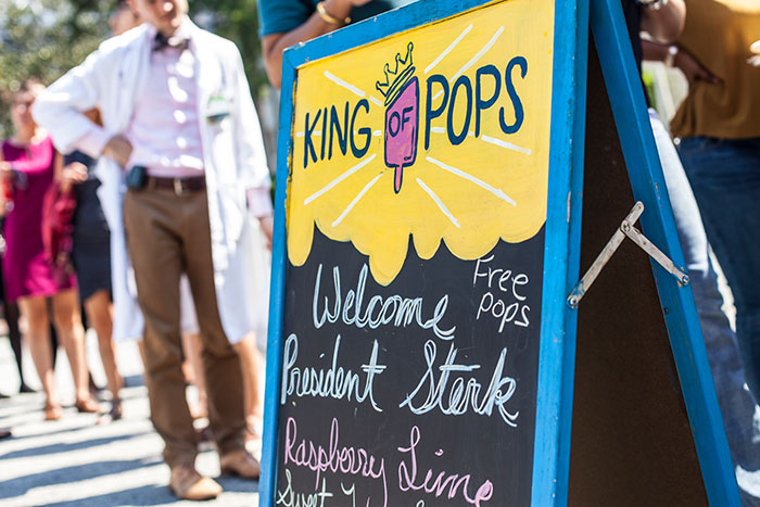 Attendees enjoyed popsicles from King of Pops.