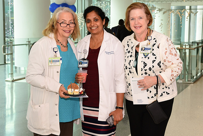 A large contingent of nurses attended the Emory University Tower Staff Open House on July 20, 2017.