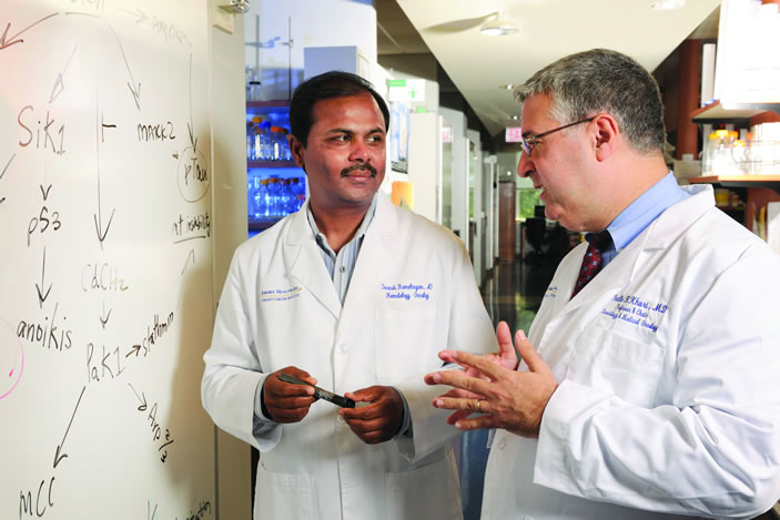 At Winship Cancer Institute, Suresh S. Ramalingam and Fadlo R. Khuri are determined to translate gene mutation research discoveries into new, more targeted therapies for the patients they see every day.