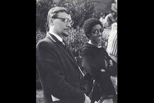 James V. Hatch and Camille Billops on the UCLA campus,