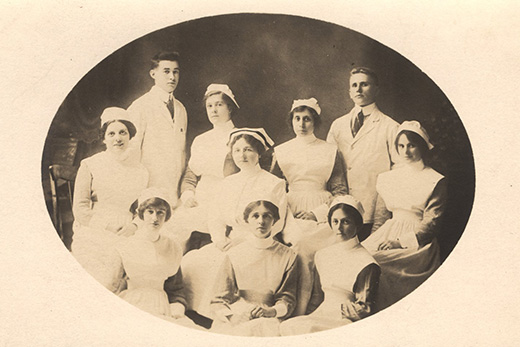 Canadian nurses and other medical staff, ca. 1910