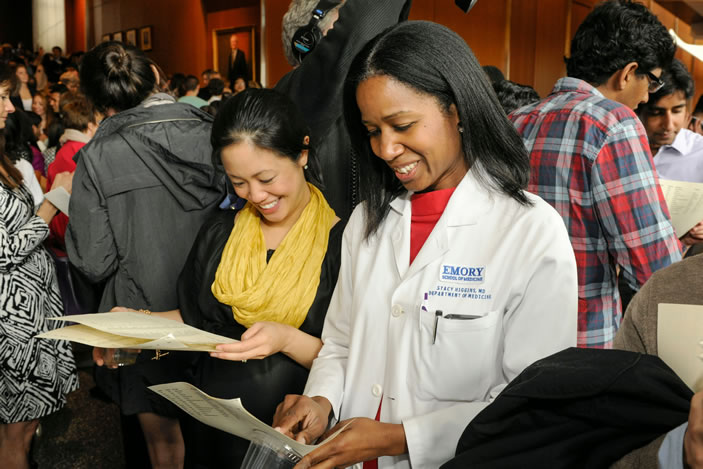 From 2015's Match Day: Medical students read their match results together
