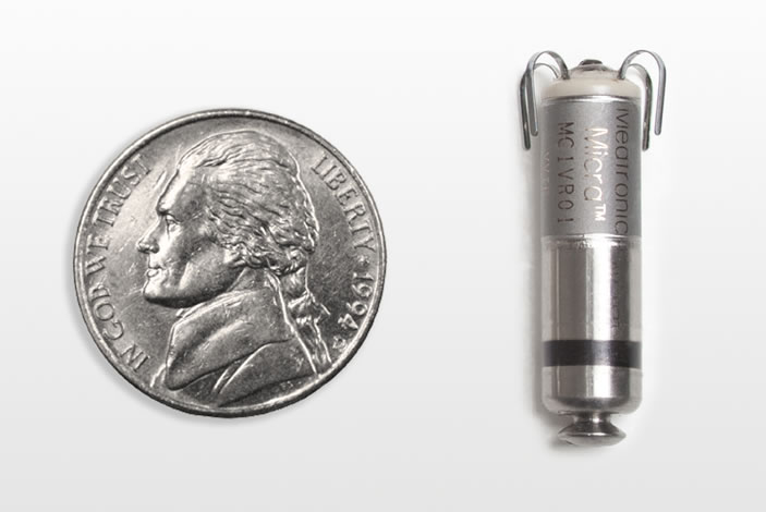 The device is weighs less than a small coin and is only a little longer than a U.S. nickel.