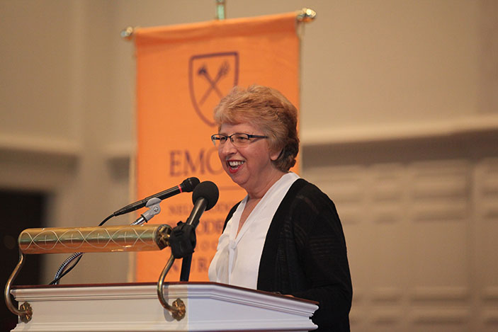 Missionary and Ebola survivor Nancy Writebol delivers a moving keynote address where she encourages students to be the best and serve their patients with compassion.