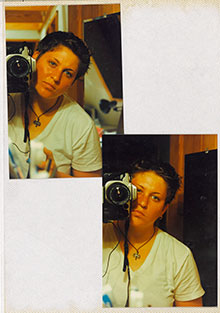Alli Royce Soble and camera, 1997