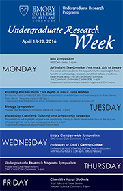 Emory Undergraduate Research Week