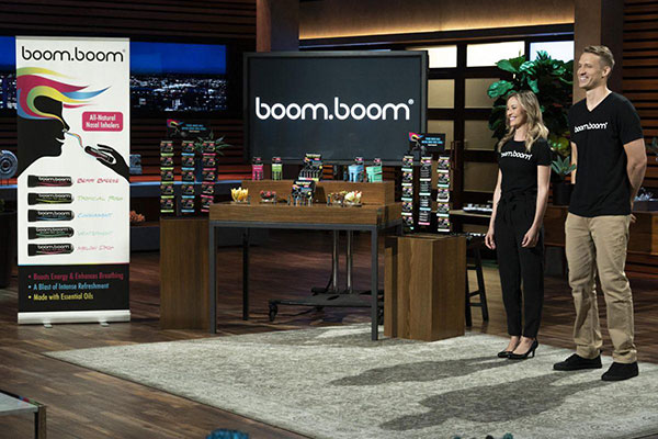 John Pinto and Chelsea Pinto appear on Shark Tank